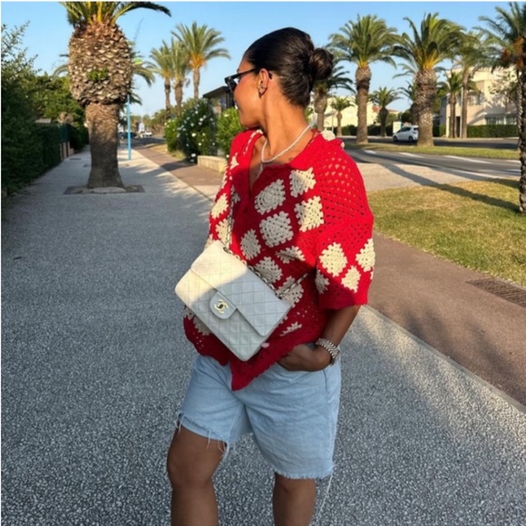 Zara Crochet Knit Polo NWT - Picture 10 of 16